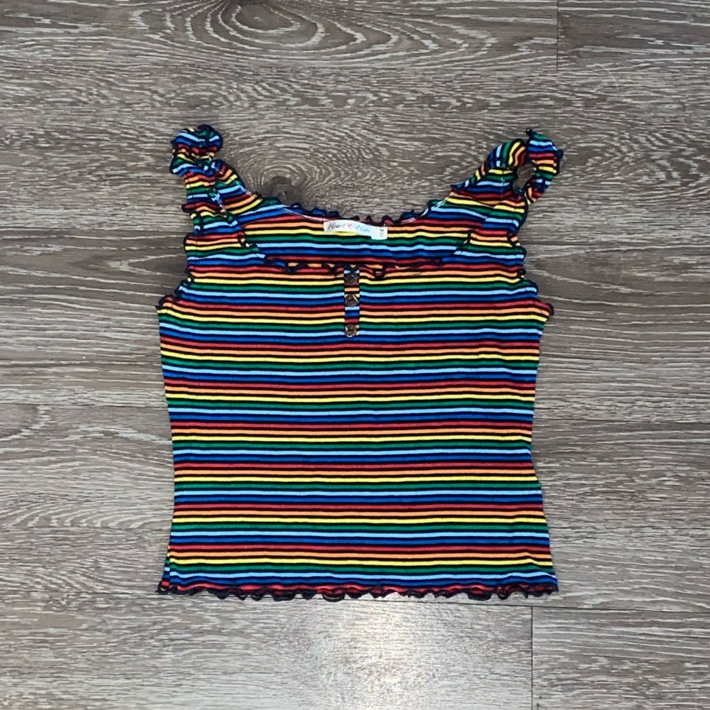 Rainbow Ruffled Top 🌈